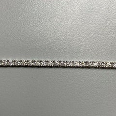 14k Yellow Gold Diamond Tennis Bracelet Weighing 3.25 CTW