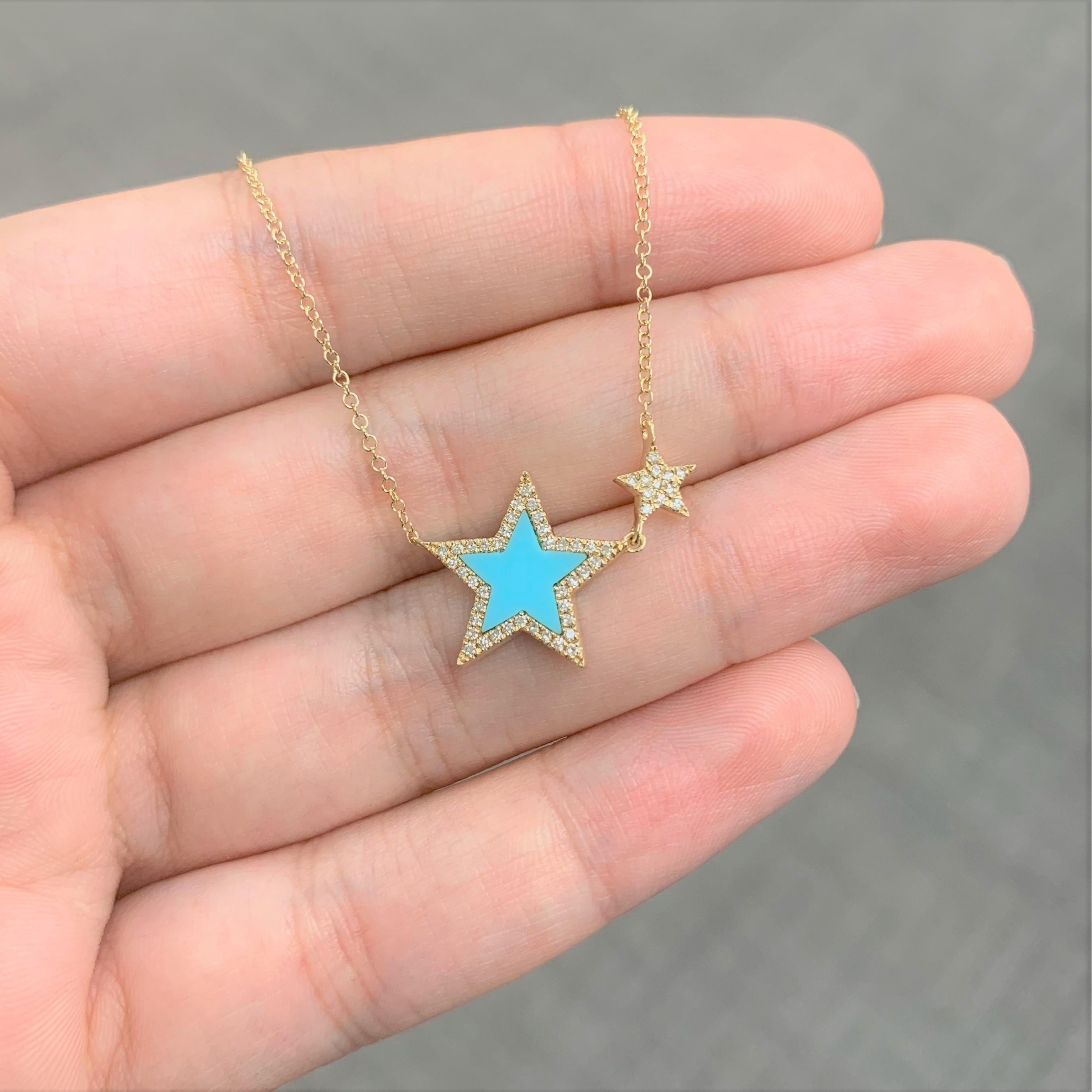 mother of pearl star necklace
