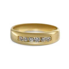 14K Gelbgold Diamant-Hochzeitsring 0,50 Karat
