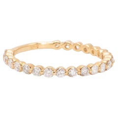 Alianza de Diamantes en Oro Amarillo de 14k 0,55 Quilates Total