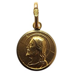 14K Yellow Gold Dio Ti Protegga "May God Protect You" Pendant #25528
