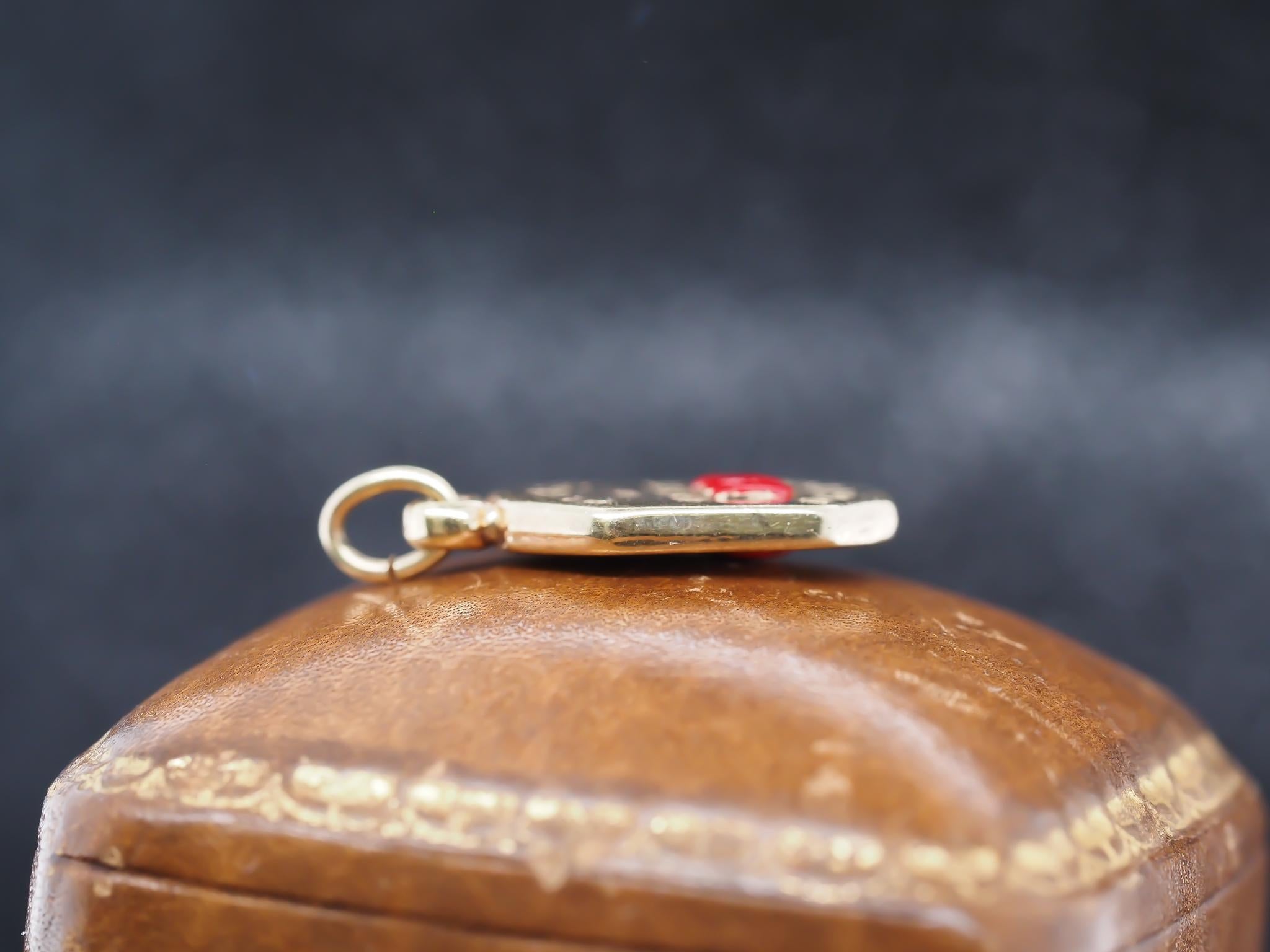 14K Gelbgold DO NOT DISTURB Charm-Anhänger Damen