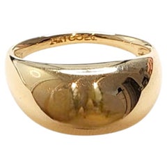 14K Yellow Gold Dome Ring Size 9 #25503