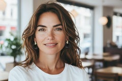 14K Gelbgold Türklopfer-Ohrringe mit 0,58ct Diamant & Onyx