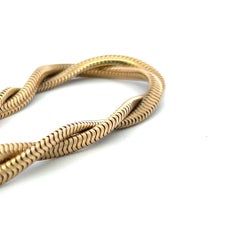 14K Yellow Gold Double Chain Necklace Vintage Estate Heavy Gold Chain