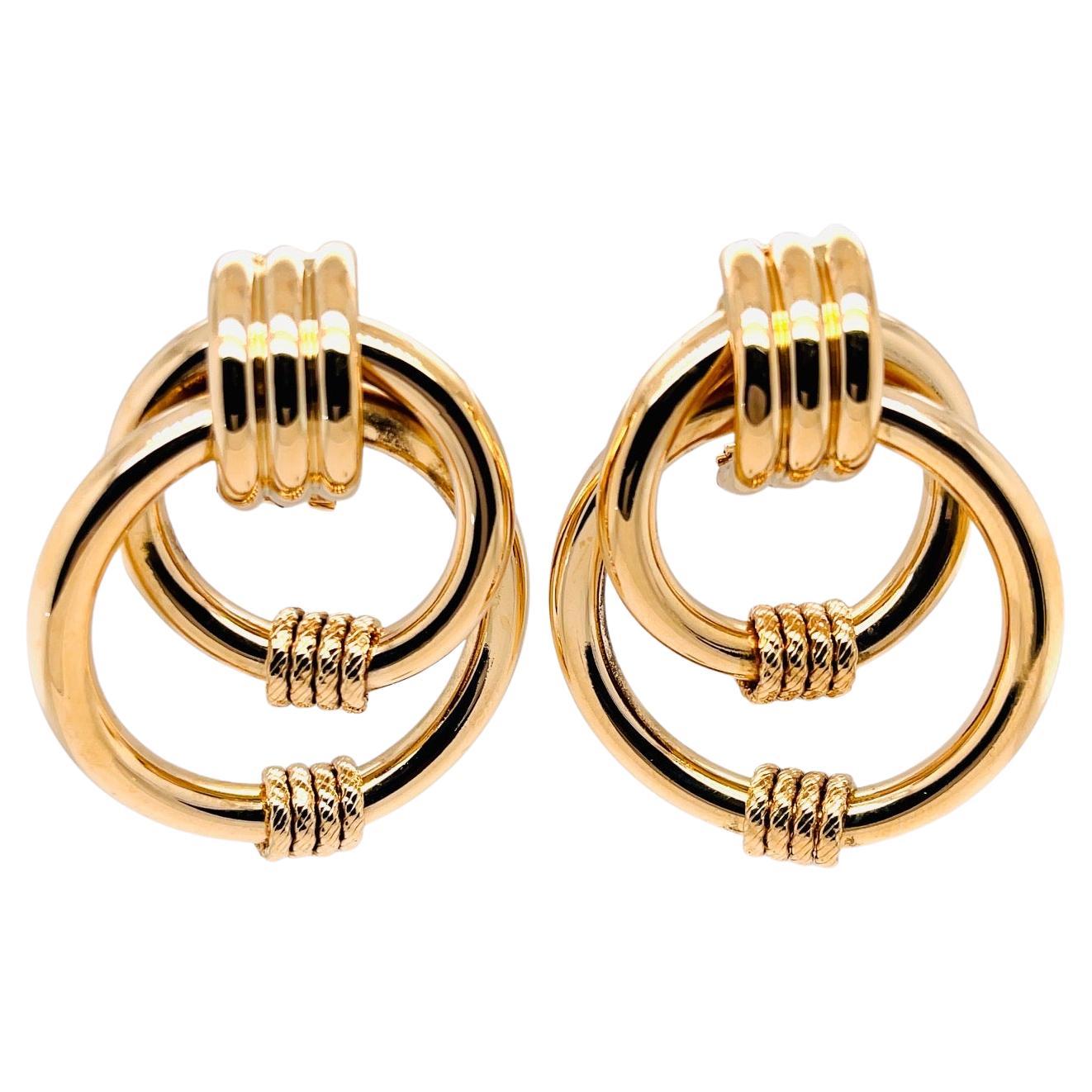 Gold Hoop Earrings For Sale at 1stDibs
