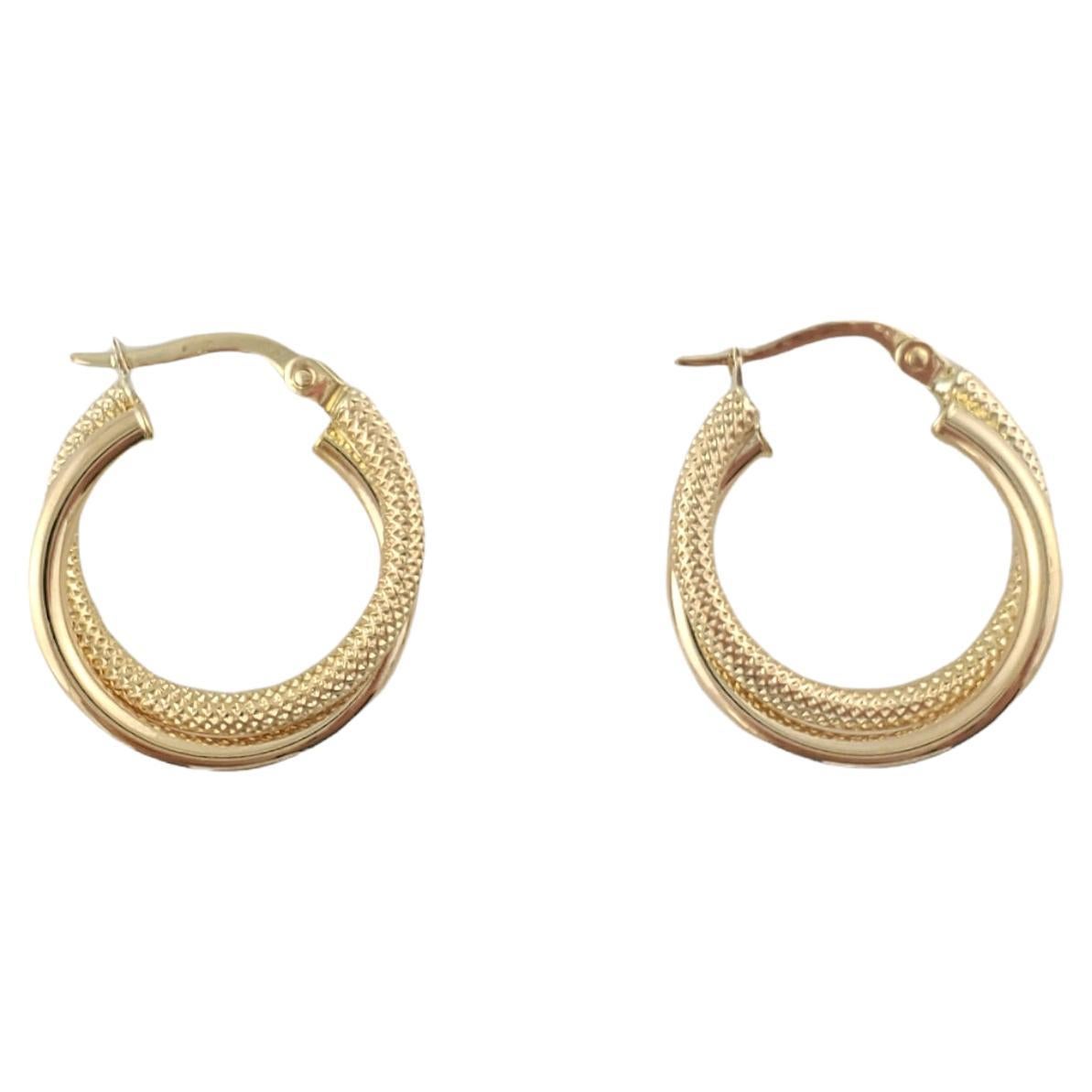 Earrings - Gold Hoop Double  Pearl main image 1