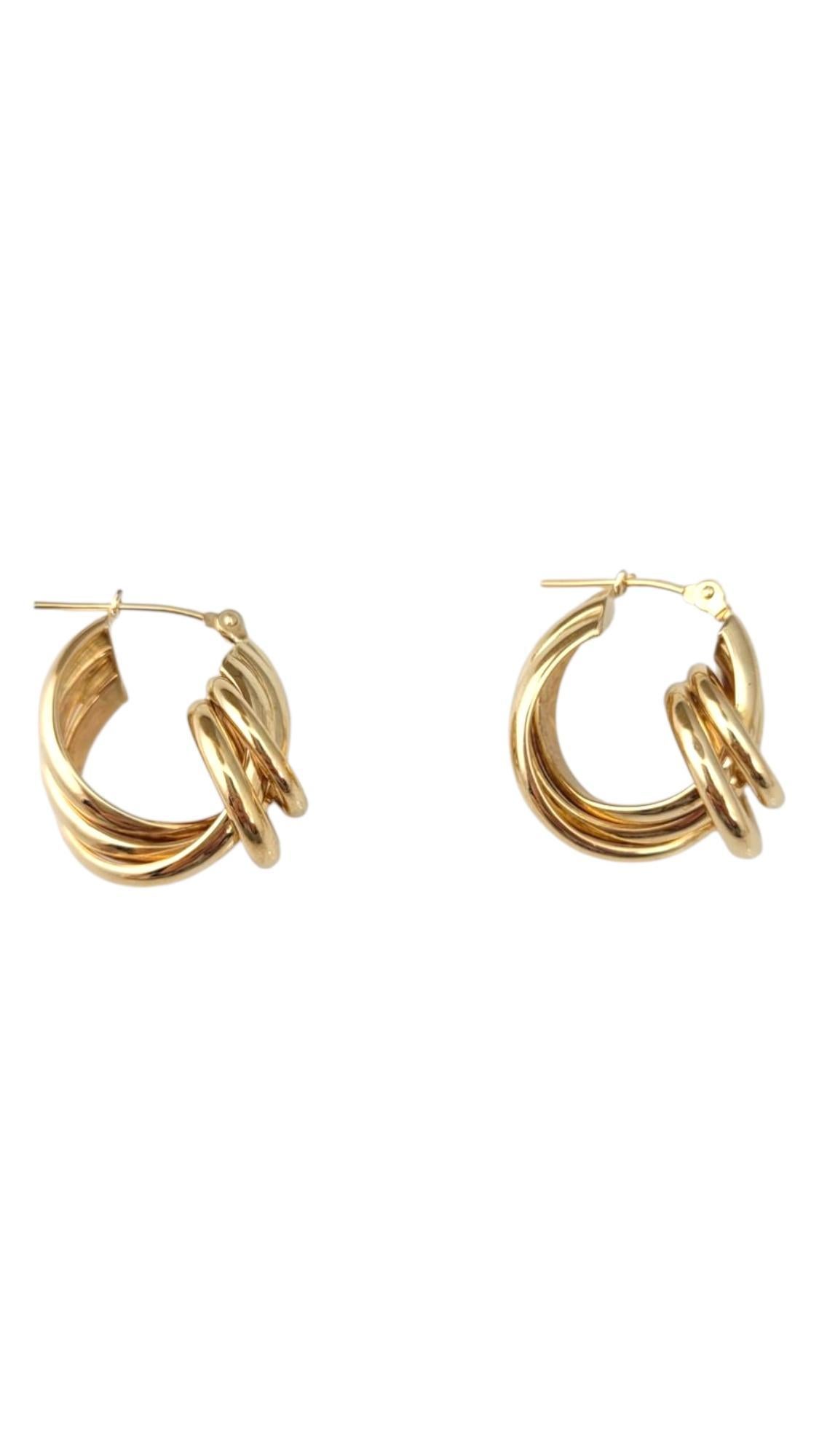 14K Gelbgold Doppelknoten-Reifenohrringe 

Diese Doppelknoten-Ohrringe aus Gelbgold bestechen durch ihr einzigartiges und elegantes Design. Die ineinander verschlungenen Knoten mit polierter Oberfläche verleihen dem klassischen Reif einen