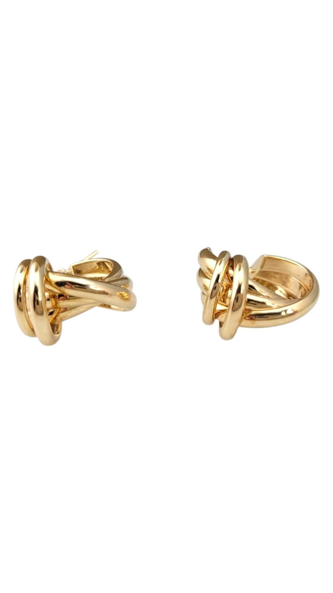 14K Gelbgold Double Knot Hoop Ohrringe #21704 im Angebot 2