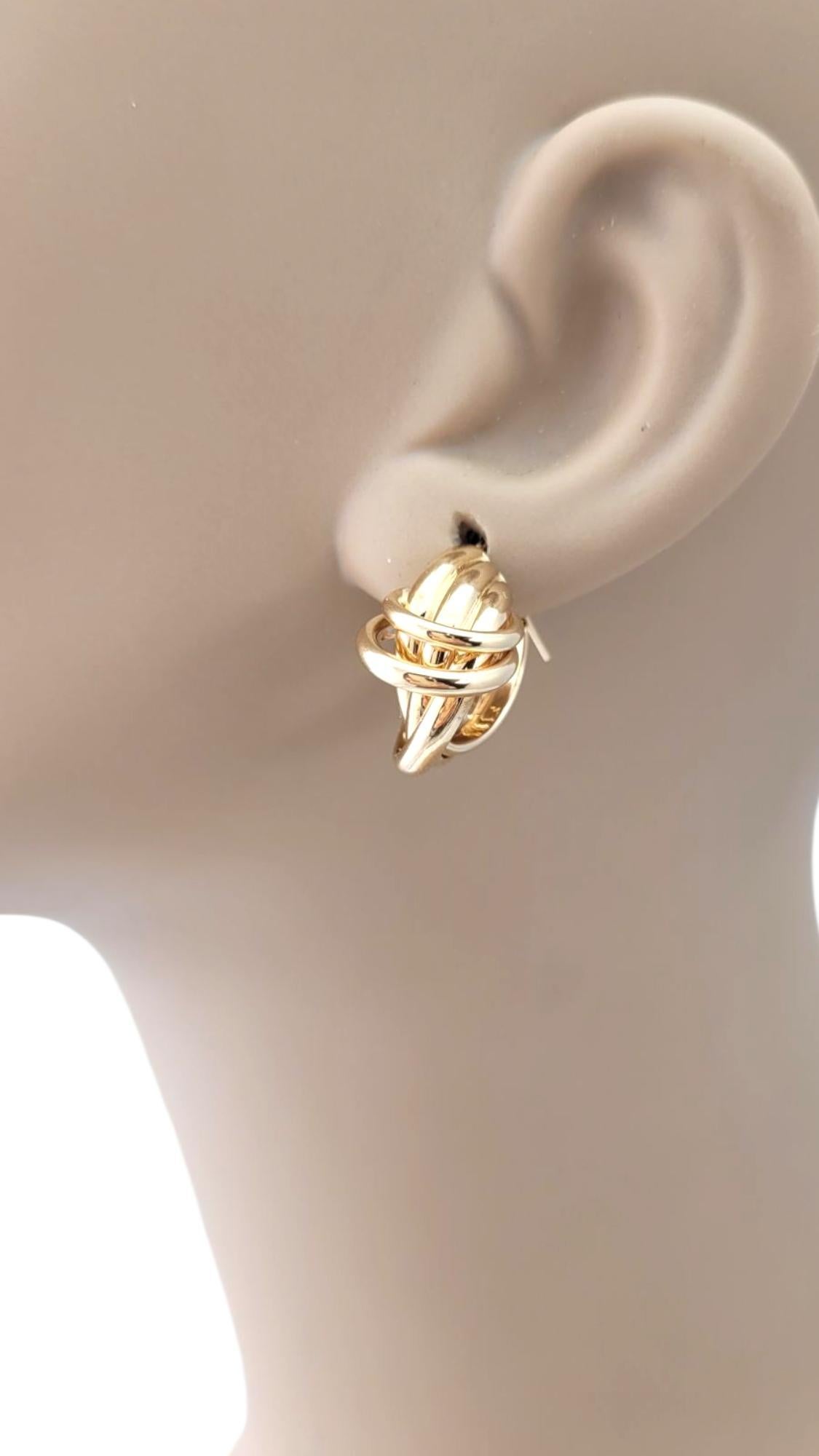 14K Gelbgold Double Knot Hoop Ohrringe #21704 im Angebot 5