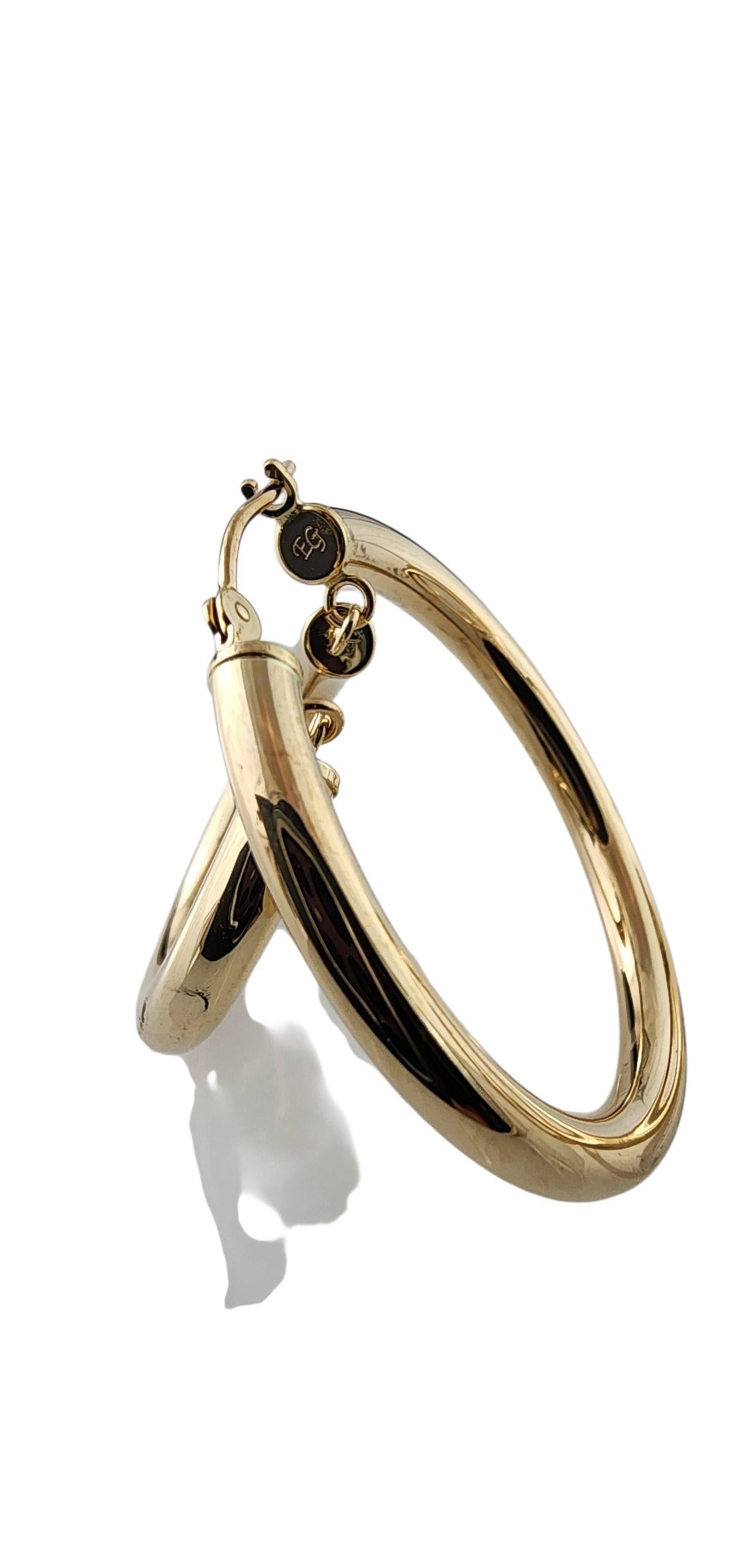 Boucles d'oreilles double en or jaune 14k #23094 Pour femmes en vente
