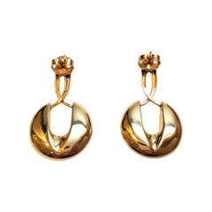 14K Yellow Gold Drop Earrings #17991