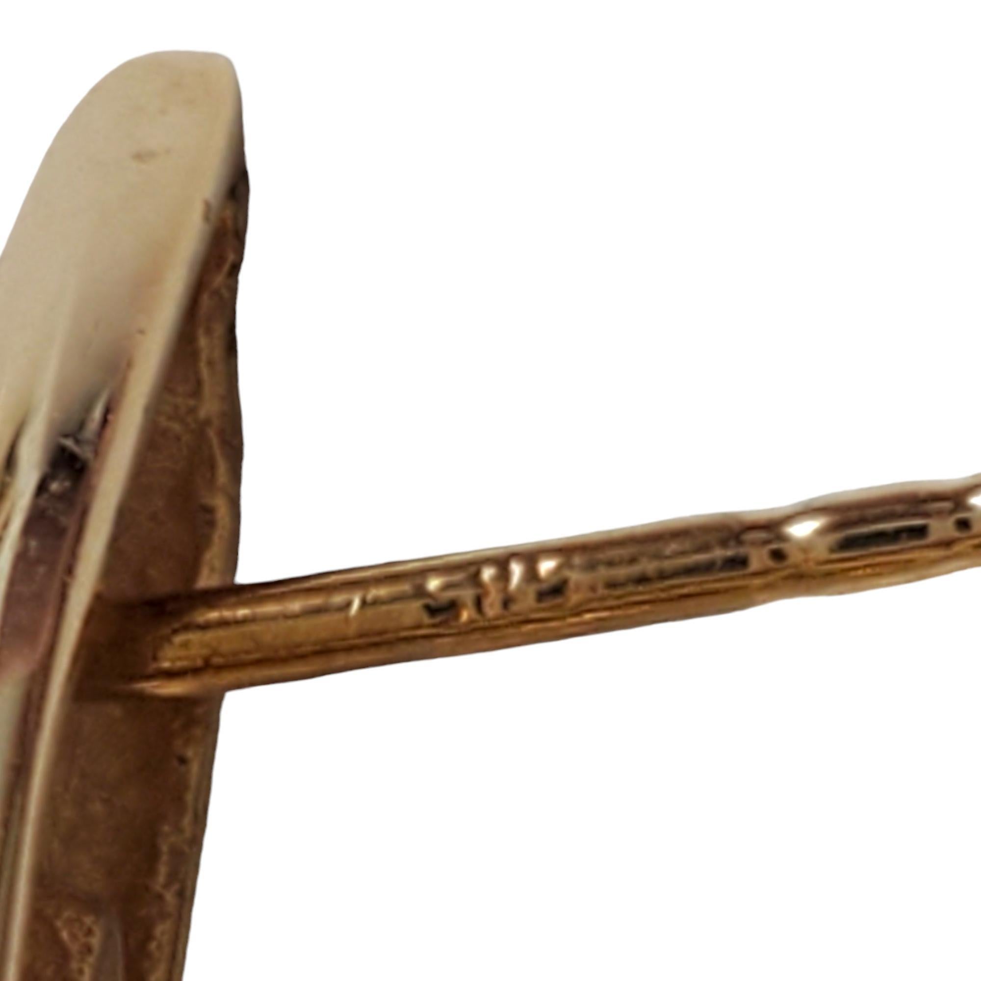 14K Yellow Gold Drop Earrings #17991 In Good Condition For Sale In Washington Depot, CT