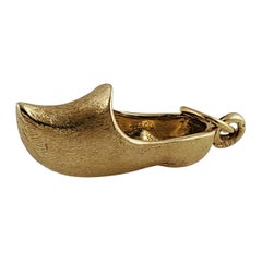 14K Yellow Gold Dutch Shoe Charm
