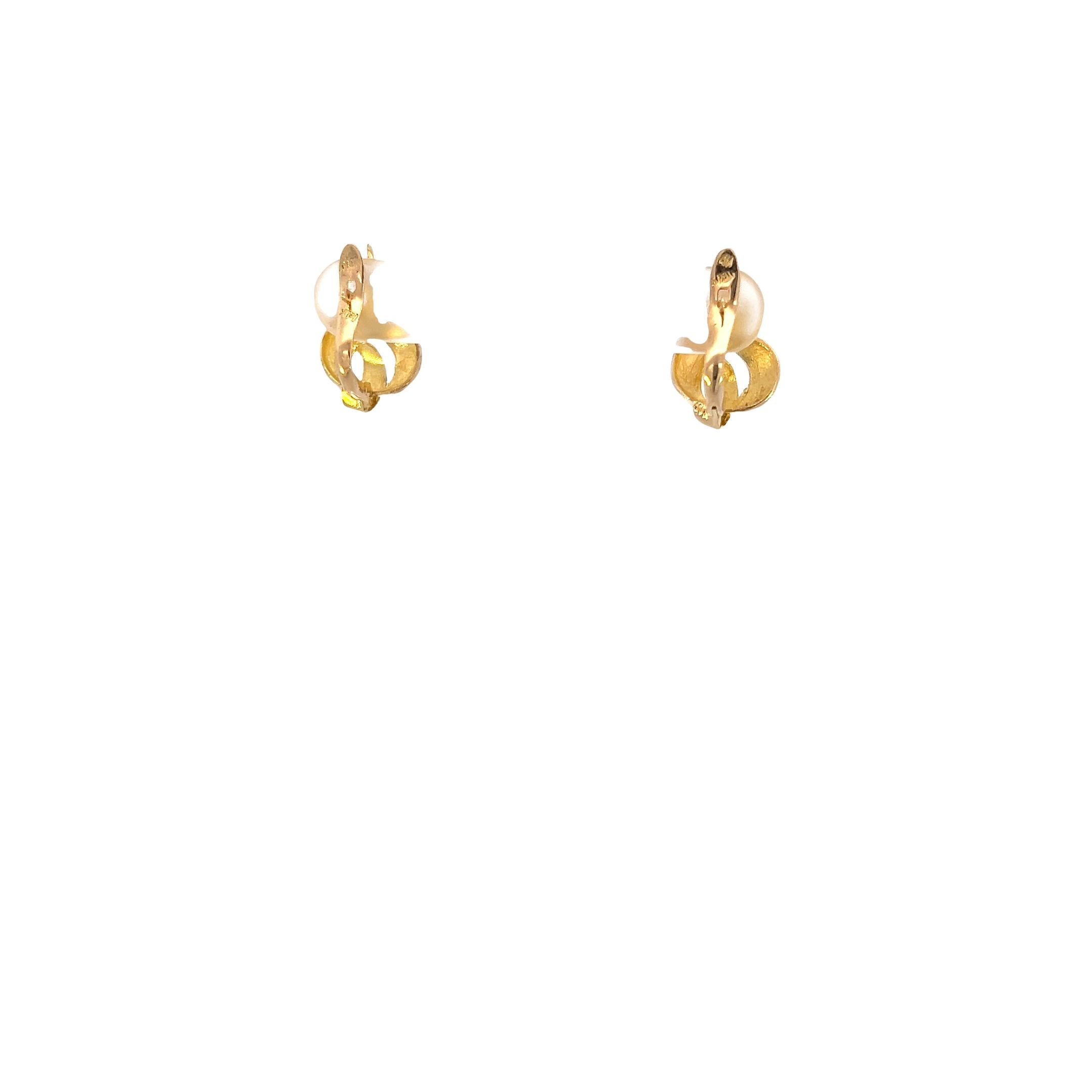 A pair of 14k yellow gold earrings weighing 2.25 grams is a description of a specific piece of jewelry. Here's a breakdown of the details:

Material: The earrings are made of 14-karat yellow gold. The 