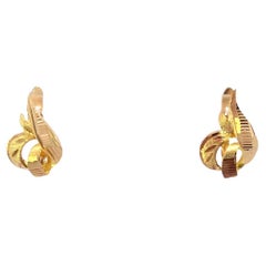 14k yellow Gold Earrings 2.25g