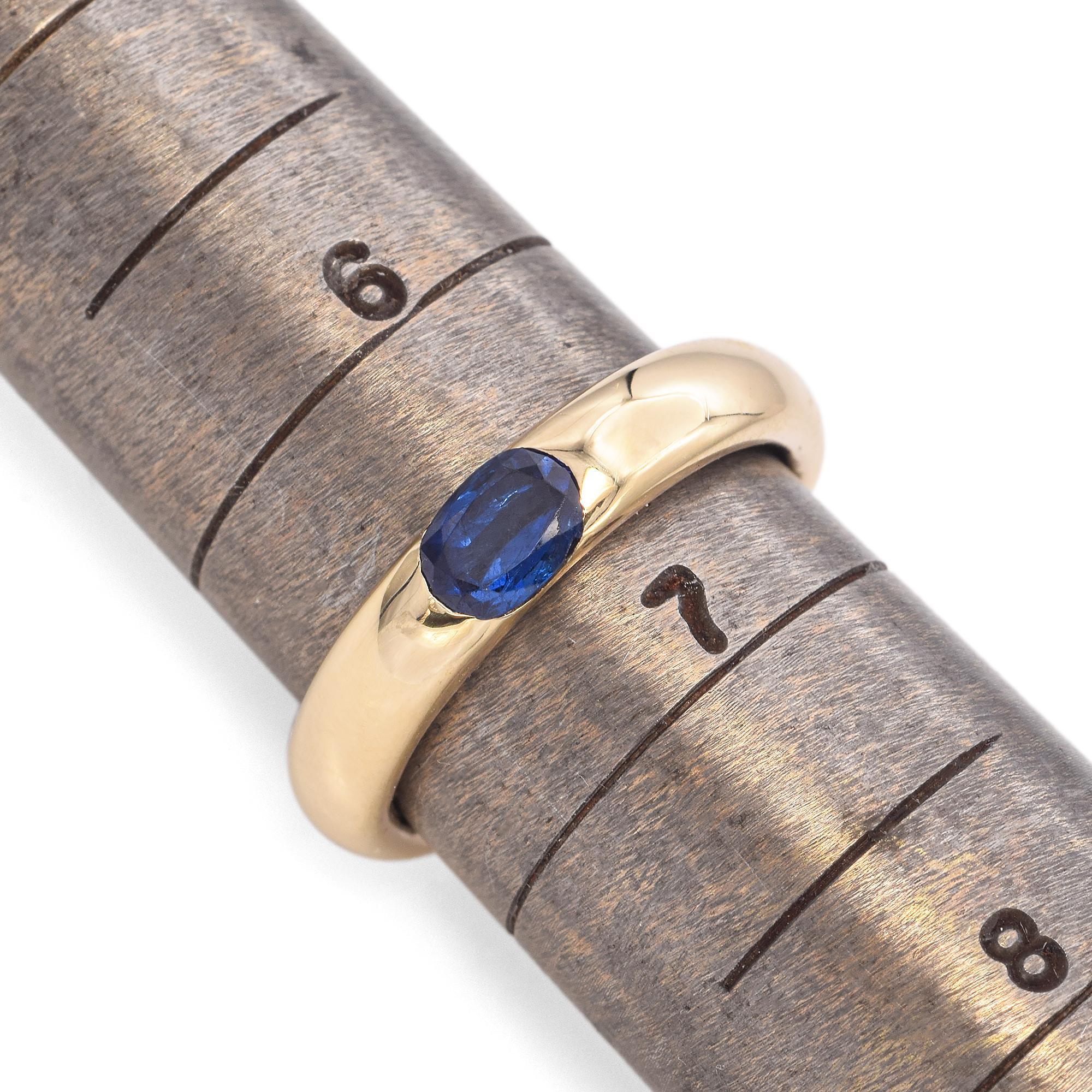 14K Yellow Gold East West Emerald, Ruby, Sapphire Stackable Rings 2