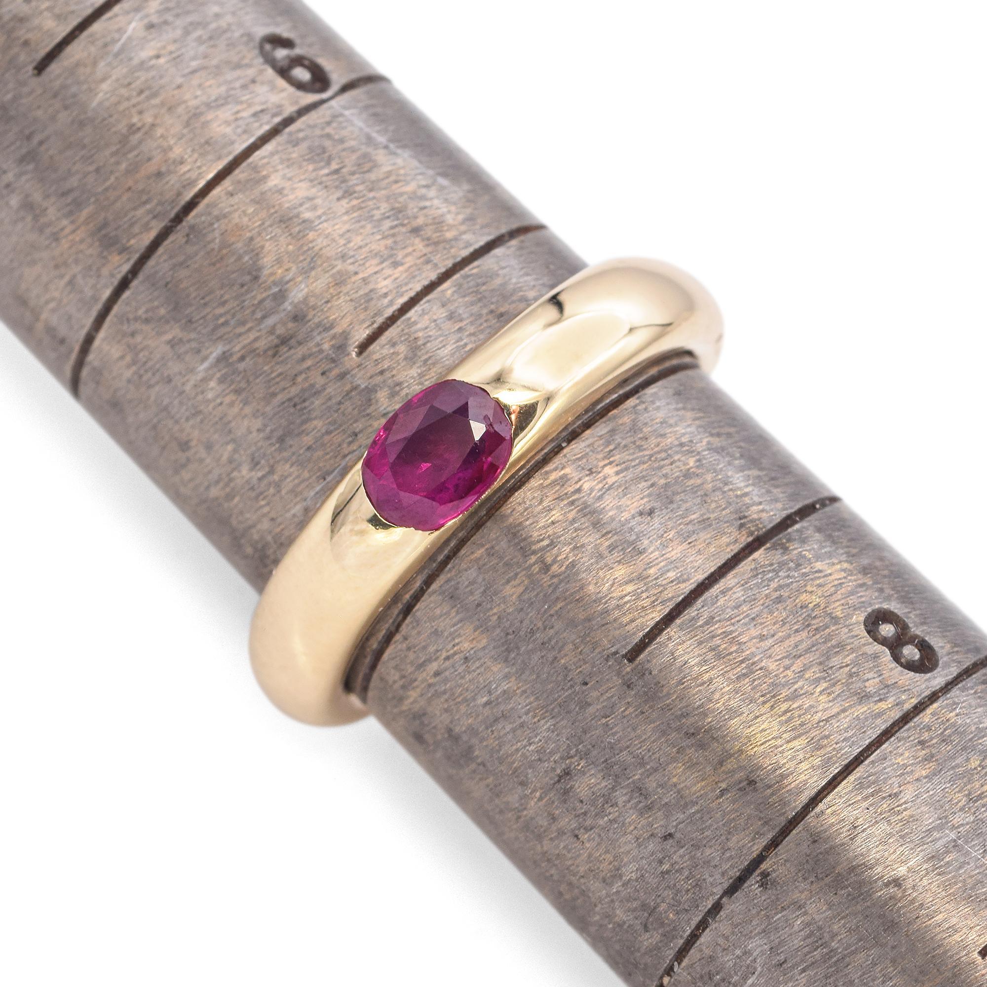 14K Yellow Gold East West Emerald, Ruby, Sapphire Stackable Rings 3