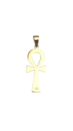 14K Yellow Gold Egyptian Ankh Pendant #21070