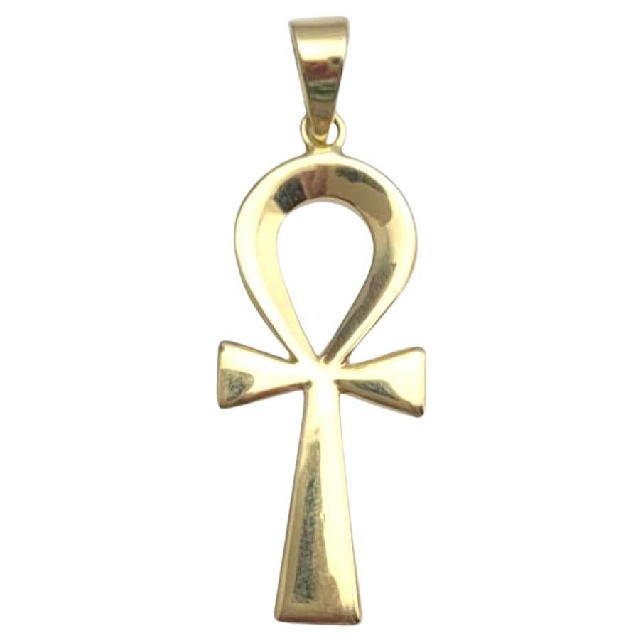 14K Yellow Gold Egyptian Ankh Pendant #21070