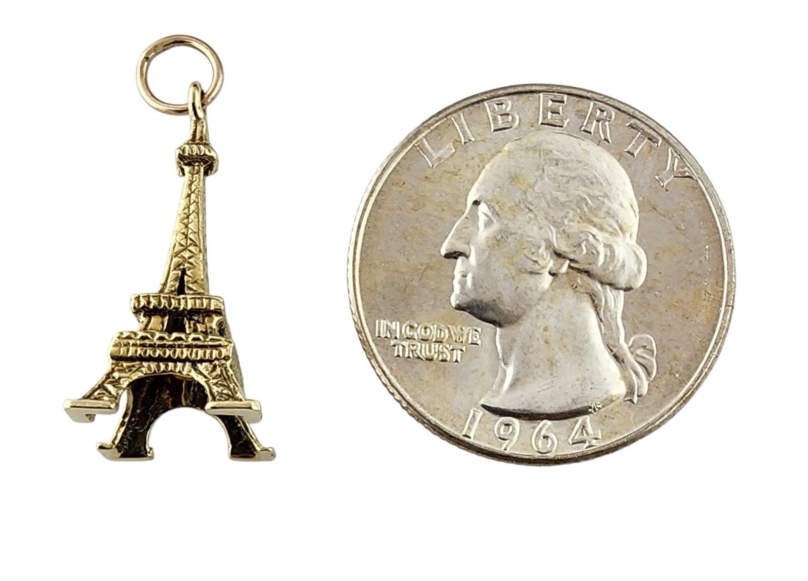 Charm Torre Eiffel in oro giallo 14k #23060 in vendita 1