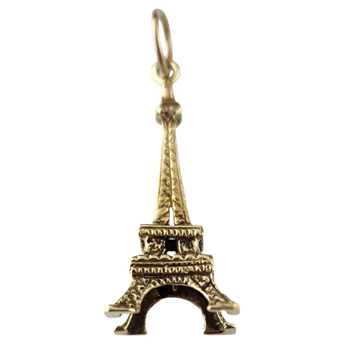 Charm Torre Eiffel in oro giallo 14k #23060
