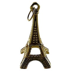 14K Gelbgold Eiffelturm-Charm-Anhänger #15558
