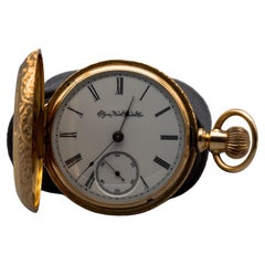 Montre de poche Elgin en or jaune 14k