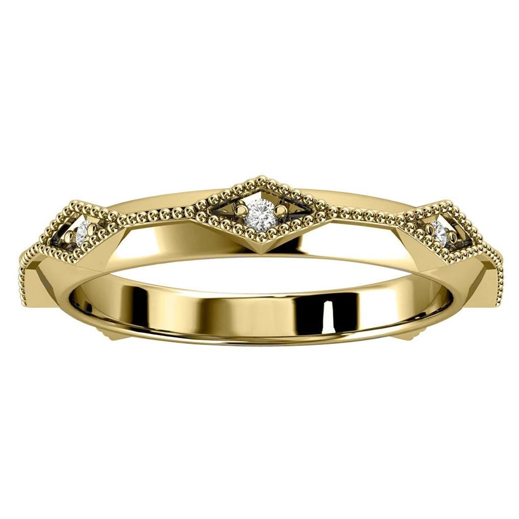 For Sale:  14K Yellow Gold Elsa Diamond Ring