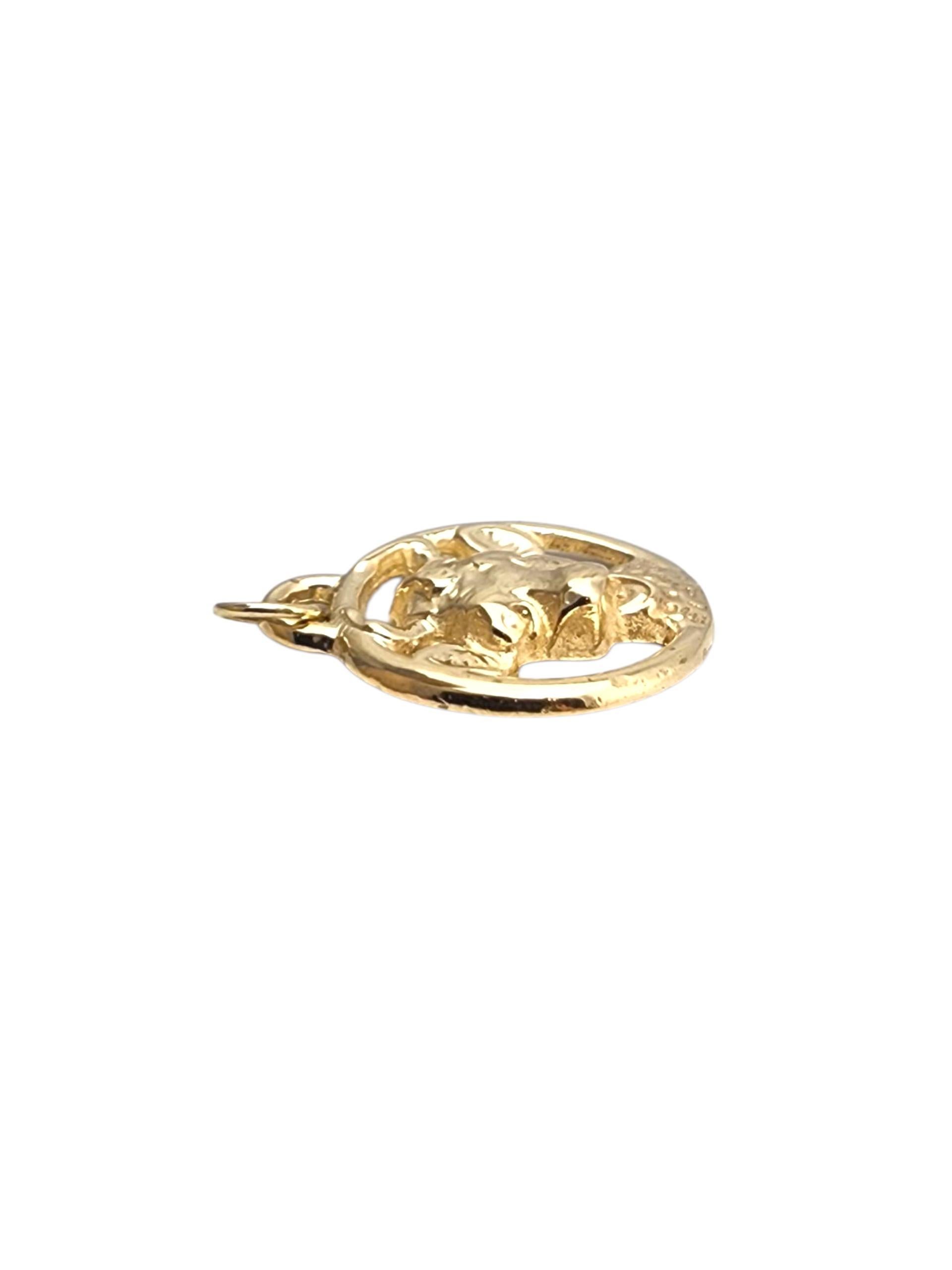 14K Gelbgold Elsie die Kuh Anhänger #22860 im Angebot 1