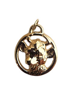 14K Gelbgold Elsie die Kuh Anhänger #22860