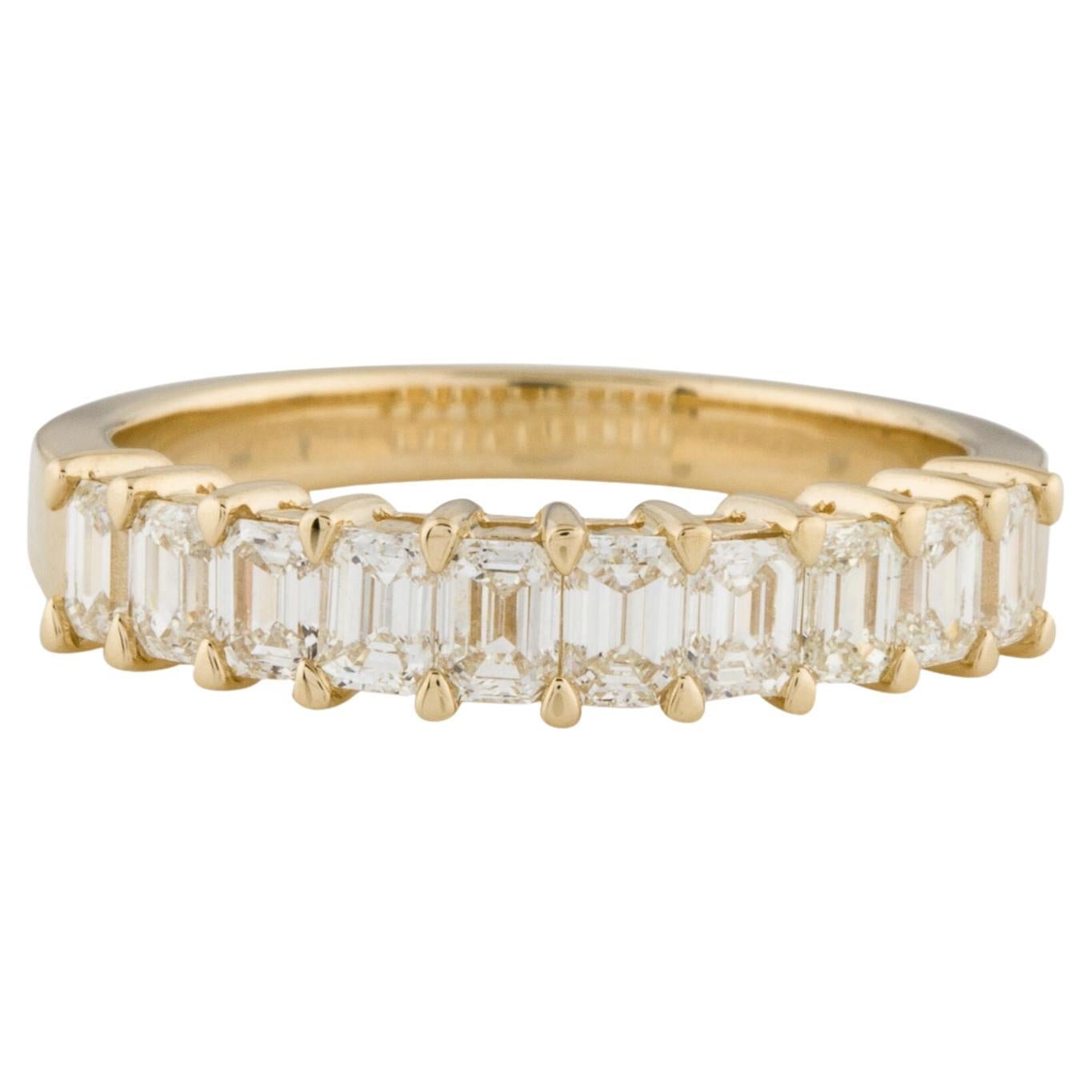 14K Yellow Gold Emerald Cut 2.00ct Diamond Ring for Her For Sale at 1stDibs