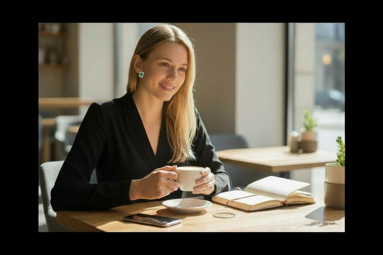 Taille émeraude Boucles d'oreilles Halo en or jaune 14K avec émeraude de Colombie taillée en vente