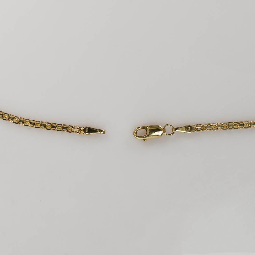 Halskette aus 14 Karat Gelbgold mit Smaragd und Diamanten, 8,5 Karat im Zustand „Hervorragend“ im Angebot in Laguna Beach, CA