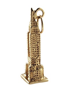 14K Yellow Gold Empire State Building Charm #18775