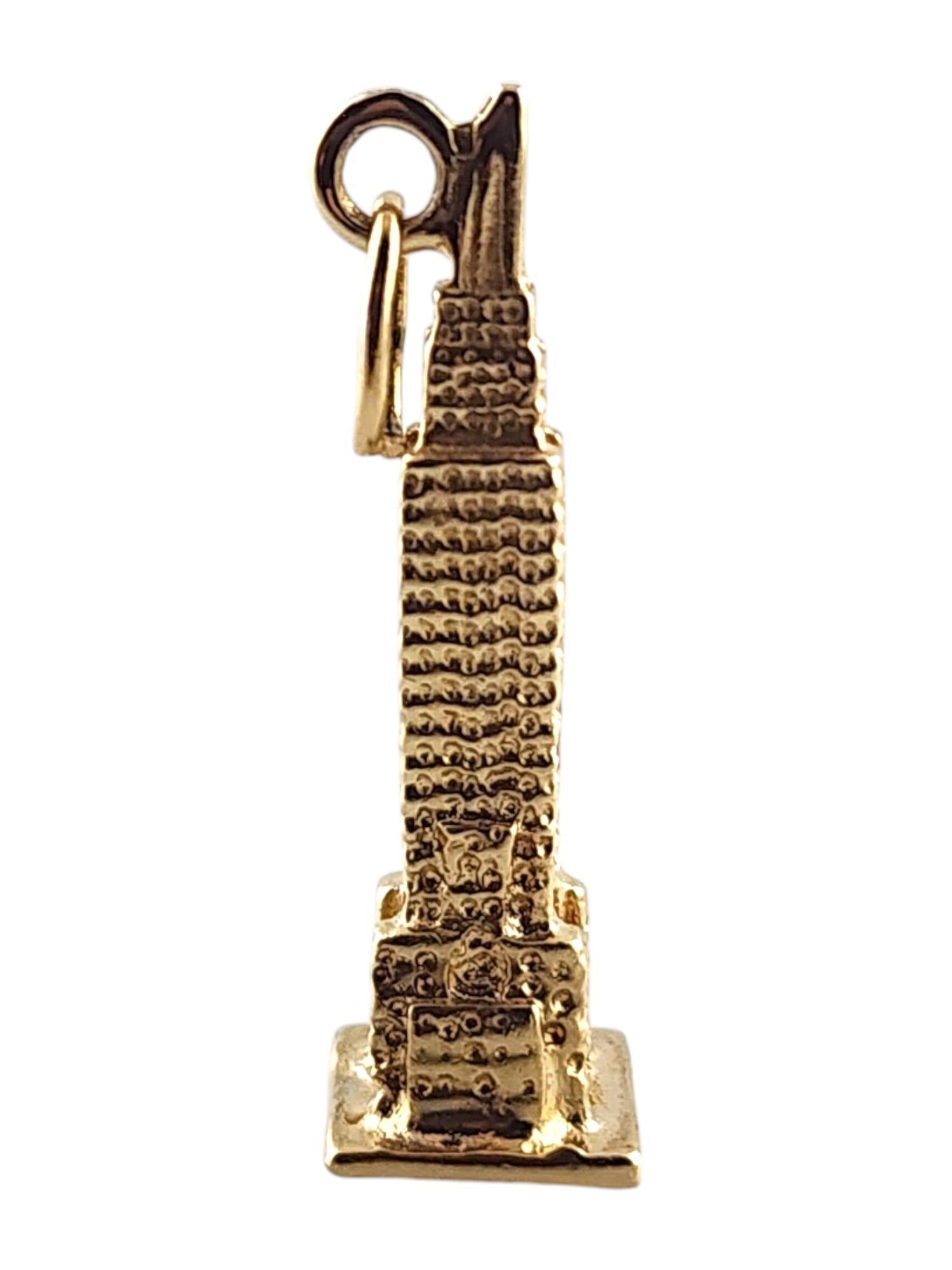 Women's 14K Yellow Gold Empire State Building Charm #18775 For Sale