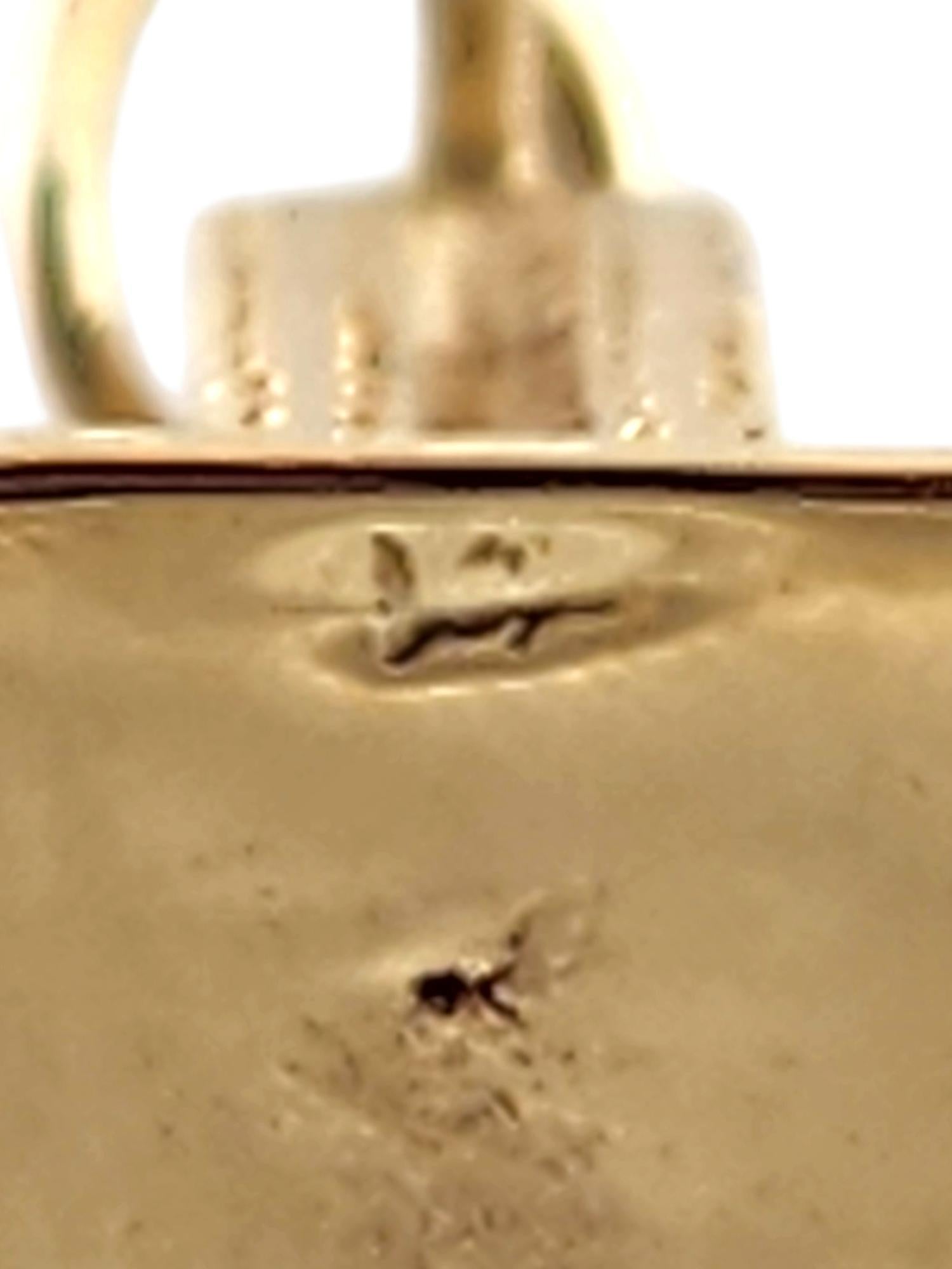 14K Yellow Gold Empire State Building Charm #18775 For Sale 2