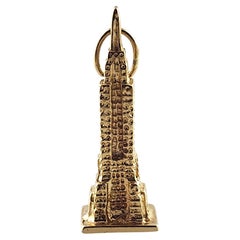 14K Yellow Gold Empire State Building Charm #18775