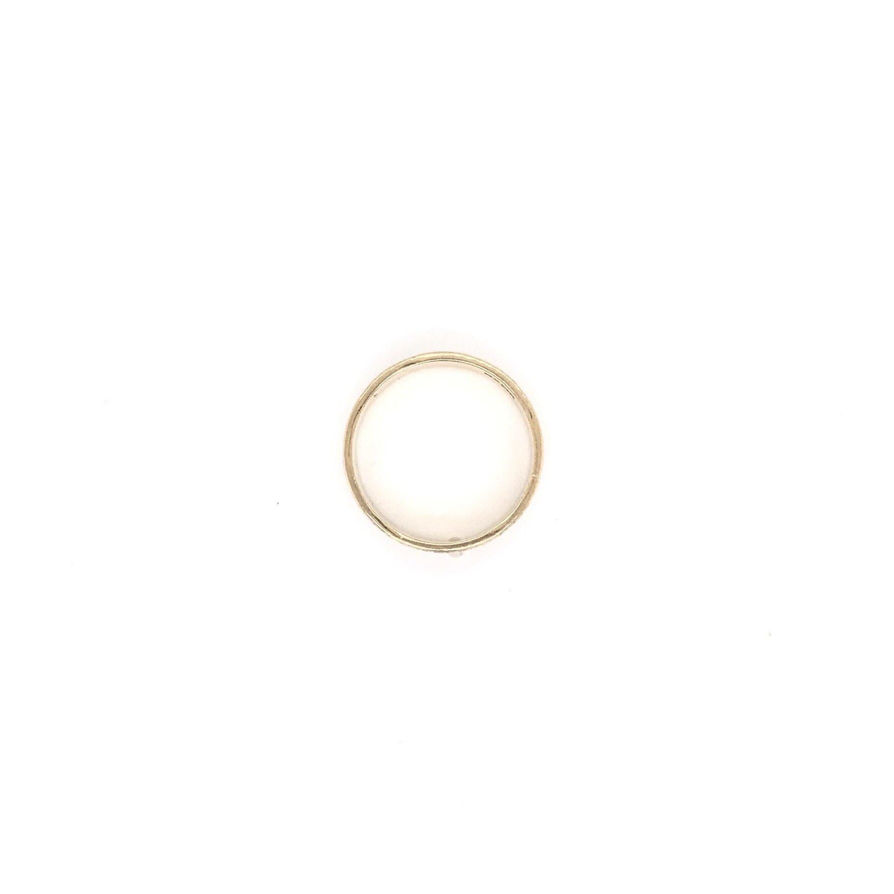 14K Yellow Gold Engraved Vintage Band 5