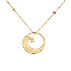 14K Yellow Gold Ethiopian Opal and Inlay Stone Circle Pendant