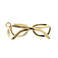 14K Yellow Gold Eyeglasses Frame Design Charm/Pendant