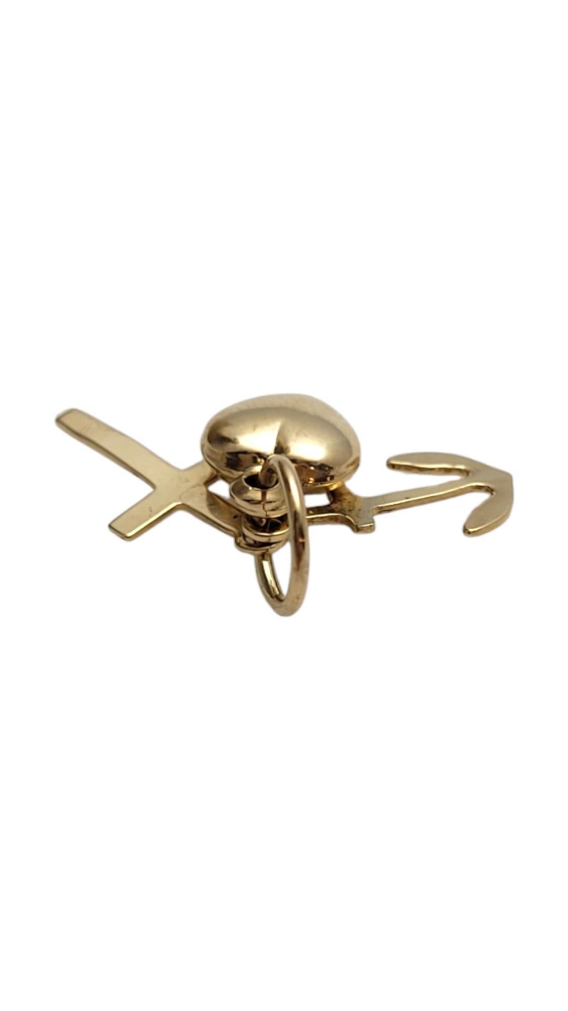 Women's 14K Yellow Gold Faith, Hope & Charity Charm #19845