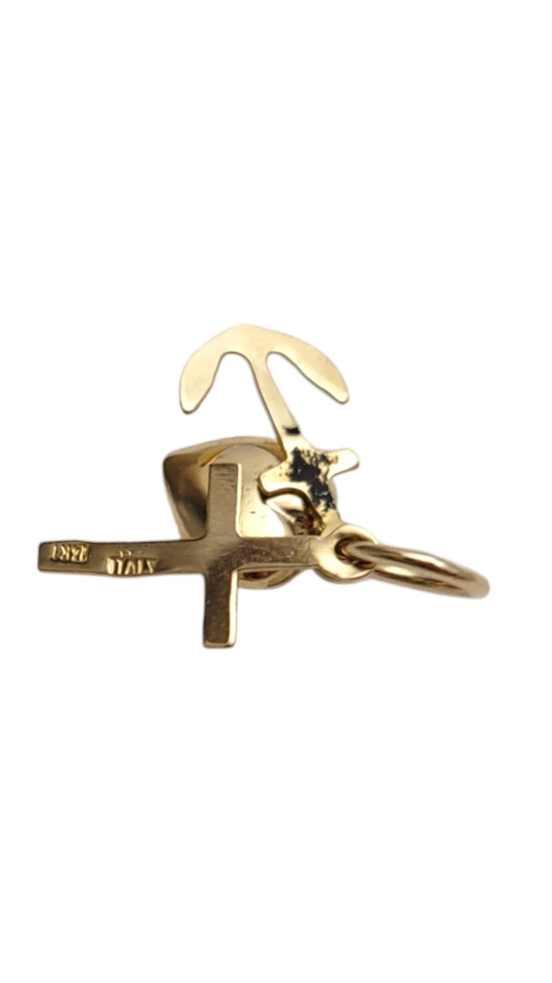 14K Yellow Gold Faith, Hope & Charity Charm #19845 3