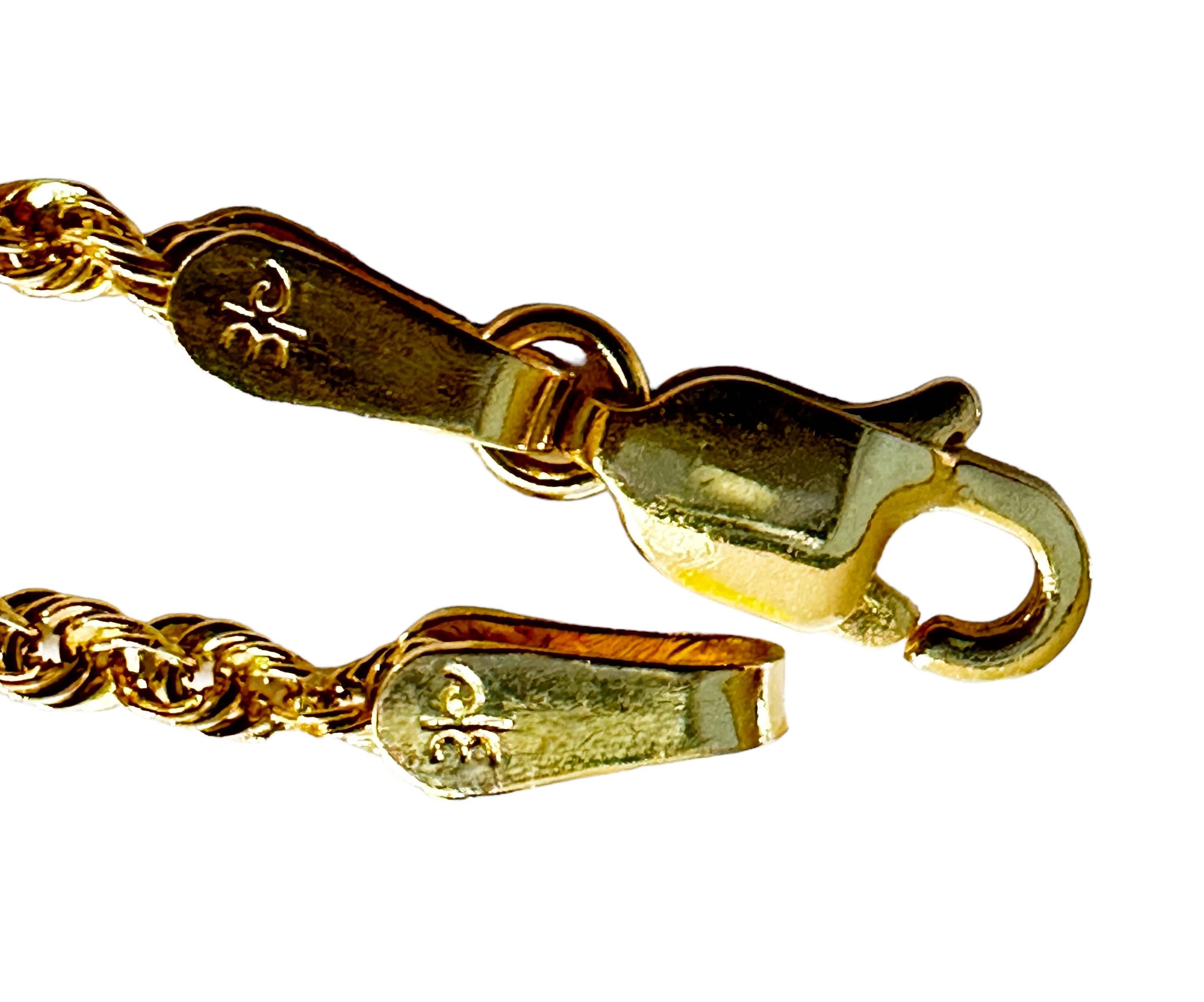 graduated rope chain necklace