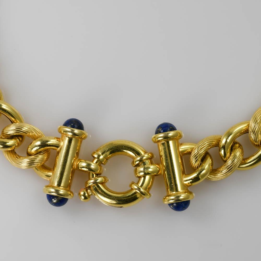 bracelet en or jaune 14K à maillons fantaisie 10g Excellent état à Laguna Beach, CA