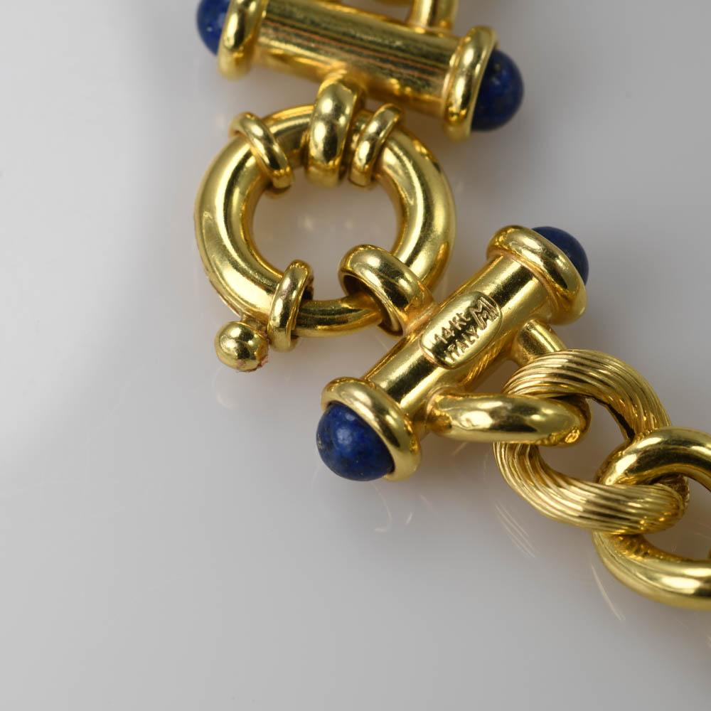  bracelet en or jaune 14K à maillons fantaisie 10g Unisexe 