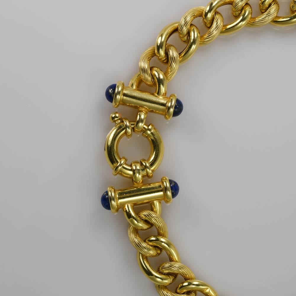 bracelet en or jaune 14K à maillons fantaisie 10g 4
