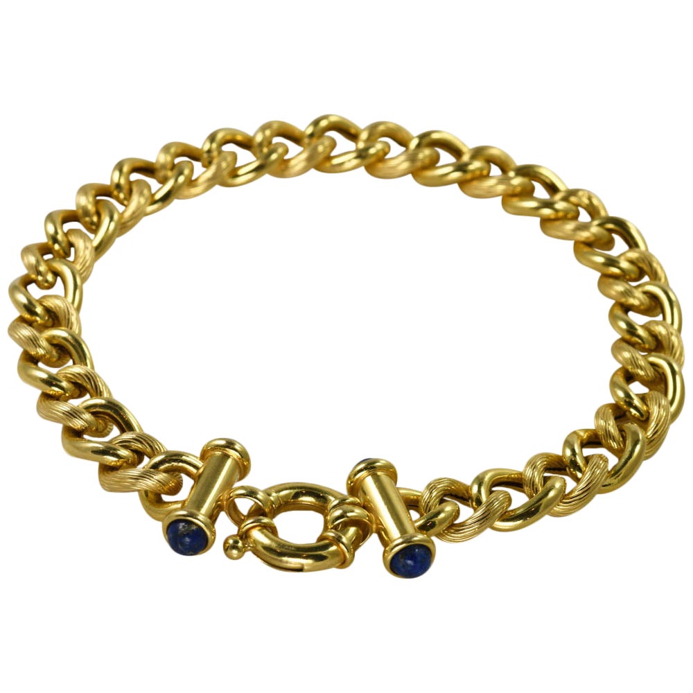 14K Gelbgold Fancy Link Armband 10g