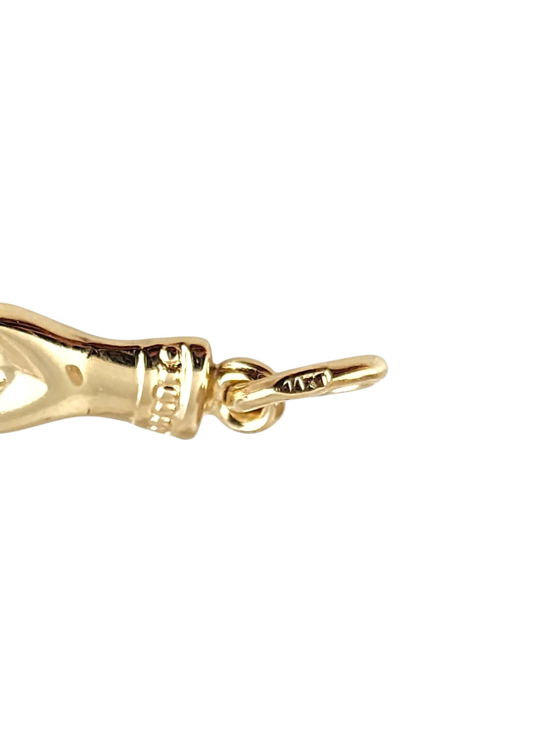 Charm Figa Hand Malocchio in oro giallo 14K #22507 in vendita 2