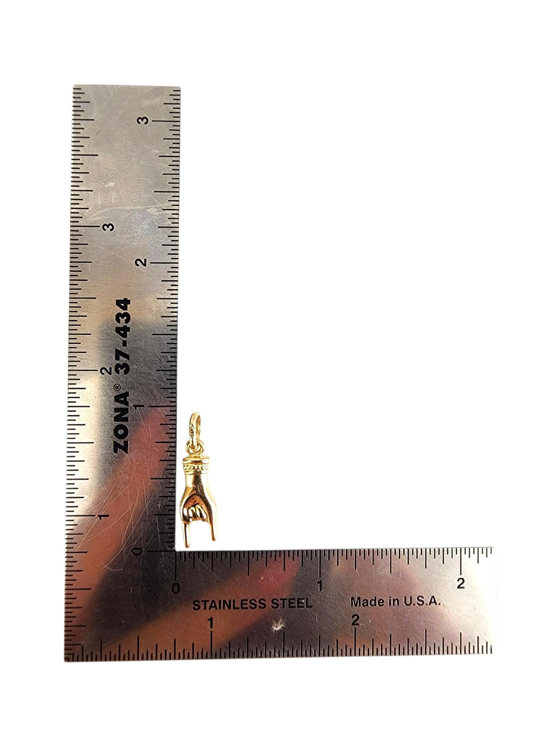 Charm Figa Hand Malocchio in oro giallo 14K #22507 in vendita 3